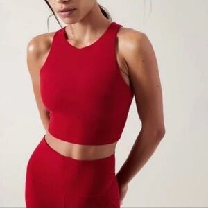 🌺 Athleta Bold Red Racerback AthleticTop Sz S